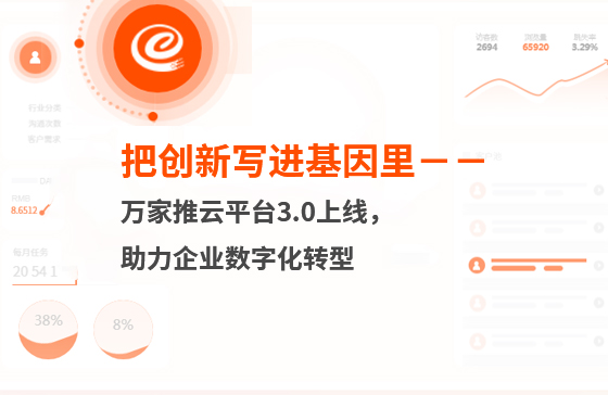 把創(chuàng)新寫進(jìn)基因里-萬家推云平臺3.0上線，助力企業(yè)數(shù)字化轉(zhuǎn)型